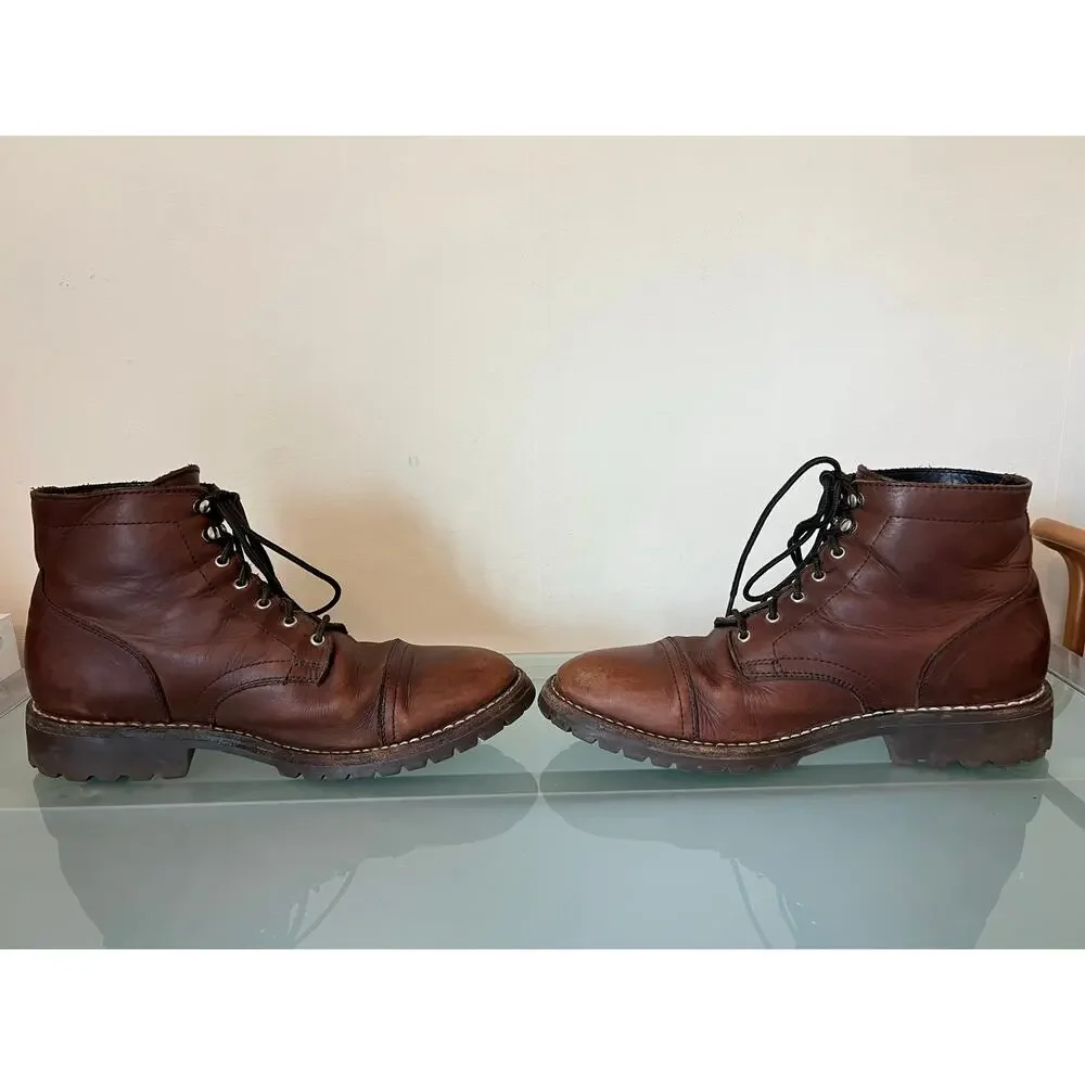 Thursday Boot Company men’s Everyday brown leather boots size 10 lace up shoes